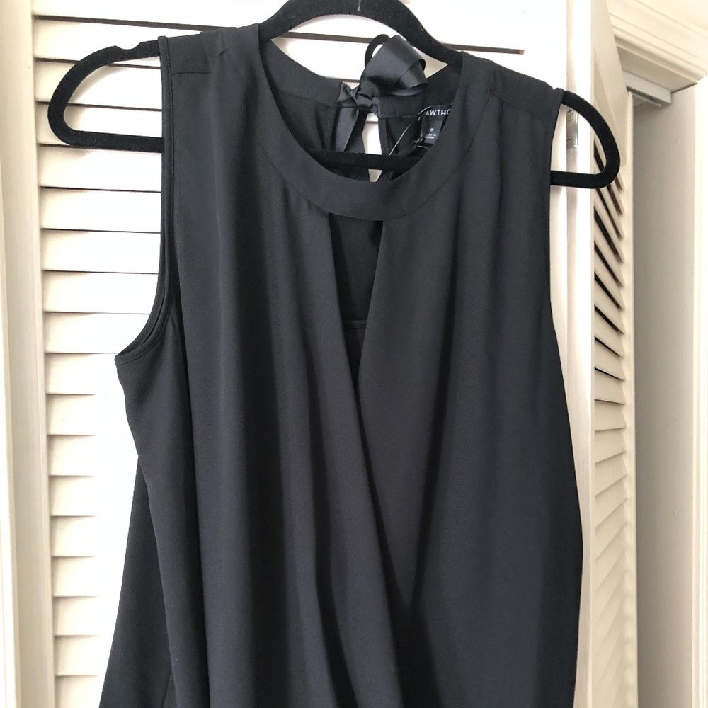 41 HAWTHORN Clearwater Mixed Material Blouse